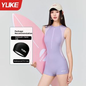 YUKE | Body Cover Swimsuit For Plump Girls One-piece Large Size