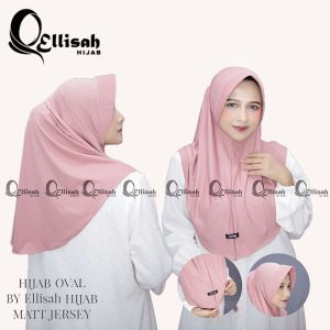 Hijab Bergo Instan Oval Jilbab Hamidah Daily Mat jersey