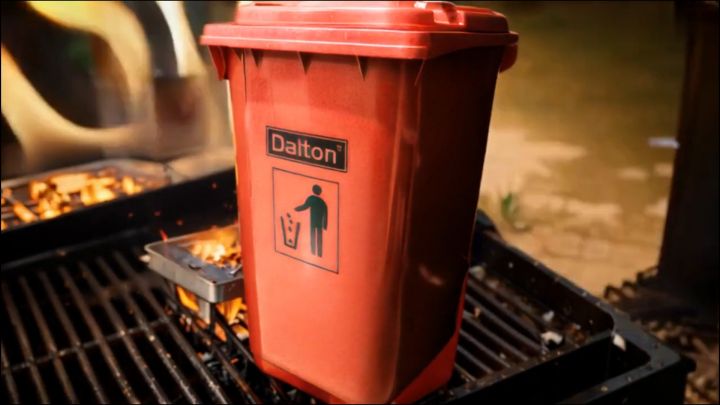 Tempat Sampah Roda Besar 120 Liter Dalton HPDE / DUSTBIN / Bak Sampah Dalton