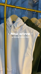 Rompi Croptop Sport Hodie Crop Korea Style Atasan Olahraga Wanita Vest Oversize