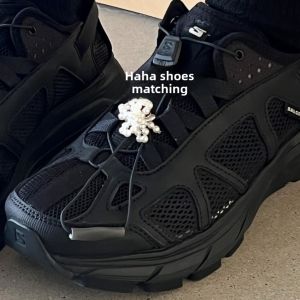 Haha Shoes with Korean Same Style Detachable White Silver Pearl Shoe Ornament Ins Style Suitable for German Training Shoes NB Sneaker