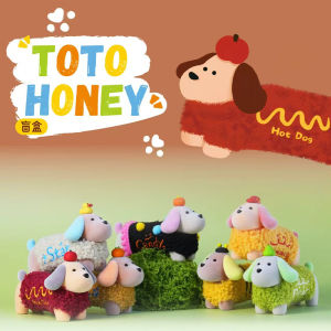 ของเล่นตัวอย่าง Toto Honey เรียบง่าย ของเล่นตัวอย่างตัวสุนัขลูกหมา ของตกแต่งห้องนอน ห้องนั่งเล่น ของเล่นตัวอย่างสุดเทรนด์