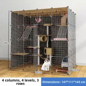 Indoor Cat Mansion Large Three Layered Cat House