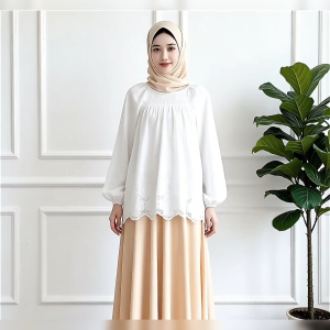 💖AB💖 [ready stock] Blouse Women Long Sleeve Shirt Casual Solid Color High Quality Wanita Baharu Baju Perempuan Style