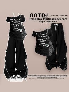 NEEDARNA | Chic Trendy Korean Summer Outfit Womens Set Pants