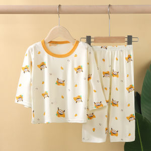Summer Lightweight Childrens Sleepwear 8/9 Sleeve Lyocell Ice Silk