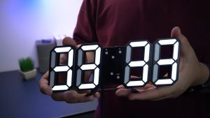 Digital Desk Jam Meja Alarm LED Date Temperature