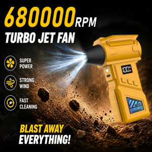 680000RPM Violent Turbine Mini Fan 2-in-1 Blower & Vacuum Cleaner High-Velocity Airflow for Snow Blowing Dust Removal Pet Hair