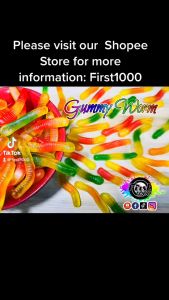 GUMMY WORM By First1000 / Gummies / Kutkutin in Jar