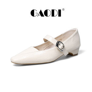 GAODI | Elegant Square Toe Low-cut Mary Jane Shoes 2026 Spring New Arrival for Commuting