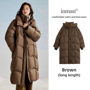 INMAN | Plus Size Purple Winter Down Puffer Jacket