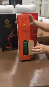 High-End Wine Bottle Box Gift Box Handheld Paper Bag Single Double Wine Box Paper Box 2 Bottles Pack Red Wine Packaging