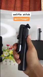 Tongsis R1-S LED Wireless Bluetooth With Remote Control Bluetooth 3IN1+Tripod Selfie Stick