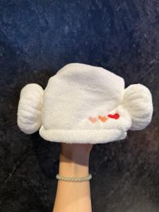 หมวกแห้งผมสำหรับเด็กแรกเกิด หมวกอาบน้ำแบบดูดซับความชื้นเร็ว หมวกหางแกะ ผ้าฝ้ายโพลีเอสเตอร์ เสื้อผ้าเด็ก เสื้อผ้าเด็ก