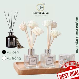 Tinh dầu thơm phòng Lọ khuếch tán để phòng kèm hoa khô decor trang trí