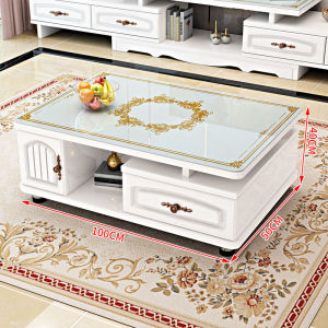 Modern Minimalist TV Cabinet Tea Table Combination Home Living Room round Corner Extendable Storage Furniture Home Decor