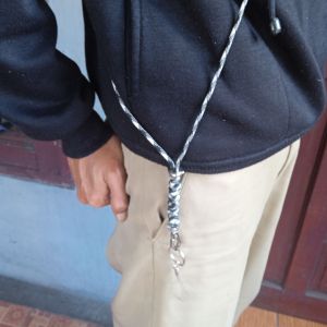 Lanyard HP Paracord Premium adjustable kalung gantungan with stainless steel ethnic touch & end stopper