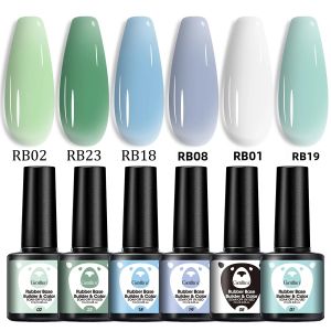 Bộ Sơn Móng Tay Gel 2 Trong 1 Groillim 6 Món (7ml) Gồm Màu Và Lớp Nền Không Mùi Lớp Nền Cao Su Lâu Trôi Bộ Combo Gel Móng Tay