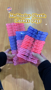 MAXONIC 20/30/40 PCS MULTICOLOR PLASTIC CLOTHES PEG | CLOTHES DRYING CLIP | HANGERS PEG | HANGERS CLIP | PENYEPIT BAJU