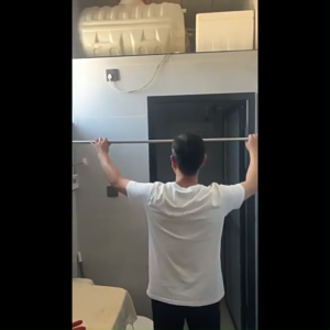 Punch-free no drilling stainless steel telescopic rod adjustable shower curtain & clothes drying rod