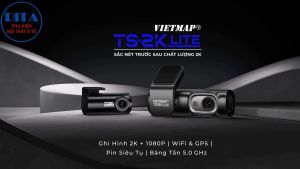 Camera Hành Trình Vietmap TS-2K Lite - Kèm Thẻ nhớ 64gb - Tặng Bản Quyền Vietmap Live Pro 1 Năm - Hàng Chính Hãng