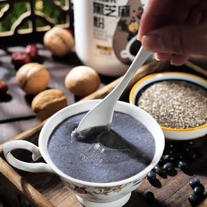 Fasimiyu ผงงาดำ ซุปงาดำ 500g ผงงาดําวอลนัท หอม อร่อย อาหารเช้าธัญพืช ดีต่อสุขภาพและมีคุณค่าทางโภชนาการ การชงง่ายและสะดวก