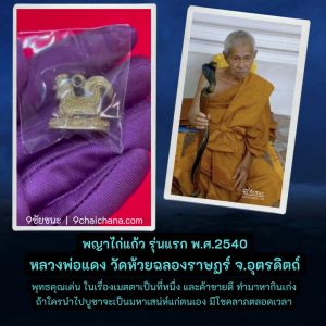 คุณสมบัติของ พญาไก่แก้ว หลวงพ่อแดง วัดห้วยฉลองราษฎร์ รุ่นแรก พ.ศ.2540