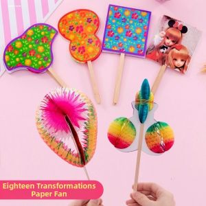 MINGRENBANG | Nostalgic Magic Paper Flip Flower Manual Craft Toy
