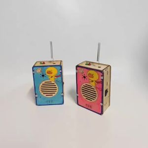 Wireless Walkie-talkie Model DIY Science Toys Physics Experimental Tool Kit Children Educational Toys School Supply