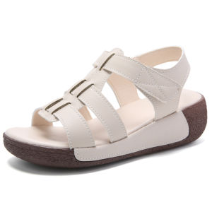 Womens Summer New Thick Sole Fashion Slope Heel Sandals