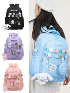 กระเป๋าเป้สะพายหลัง Oxford Cloth ความจุขนาดใหญ่สำหรับนักเรียนชั้นมัธยมต้น ป้ายเครื่องหมายการค้า กระเป๋าสตางค์ผู้หญิง กระเป๋าใส่หนังสือ กระเป๋าใส่ของใช้ประจำวัน