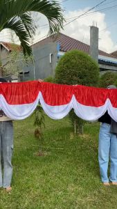 BENDERA BACKGROUND KARET 10 GELOMBANG (6 METER)