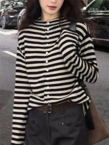 QINGNAER | Fashion Ins Style Rejuvenating Color Blocking Oversized Half High Neck Knitwear
