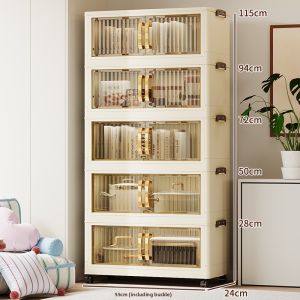 MLZH | Easy Assembly Mobile Folding Multipurpose Storage Cabinet