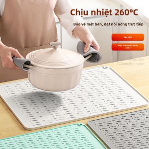 MEISITEKEKE | Đệm Silicone Chống Nóng Chống Trượt Chịu Nhiệt Cao Bảo Vệ Bàn Chopping Nhà Bếp