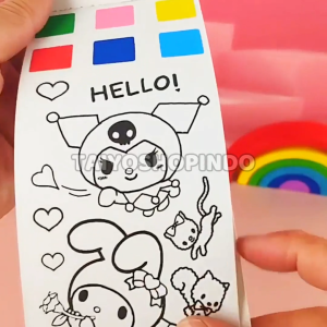 TAIYO Watercolor Painting Book Buku Set Melukis Pembatas Buku 8 Lembar Gambar Perlengkapan Seni