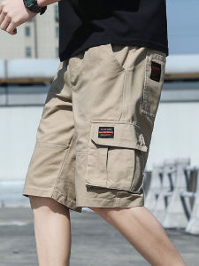 Casual Loose Mens Shorts Summer 2025 Trendy Brand Multi-Pocket Workwear Outdoor Wear Breathable Cotton Youth Fashion