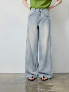 Toyouth | Quần Jeans Đùi Rộng Phồng Mới Hè Stonewashed