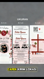 200 Undangan Pernikahan Khitanan Model Hangtag Tali Elegan 937-939