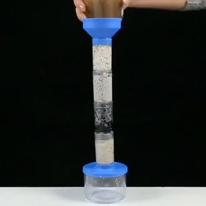 Water Science Kit Filter Air DIY Tabung Karbon Media Filter Air Saringan Penjernih Air Mainan Edukasi Anak