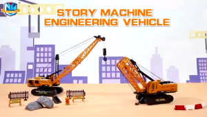 ASEMKA777 - Cruzer Diecast Mobile Crane Truck Construction Truk Crane / Mainan Miniatur Truk