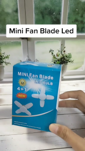 LYX ✅100% Original Lucky Mini LED E27 Folding Fan Bulb - 28W Foldable AC 110V/220V Energy-Efficient Lighting