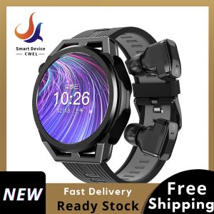 N18 smartwatch music watch headphone 2-in-1 call watch bidirectional call NFC function heart rate detection ultra long standby for Android and iOS including headphones