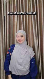 Hijab Jannah Instan Premium & Hijab Oval Instan Bahan Kaos Rayon Premium