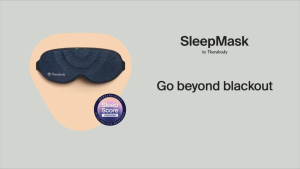 Therabody SleepMask - Blackout Sleep Mask with Gentle Vibration for Better Sleep Relaxation & Travel