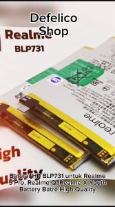 BATERAI BATRE BATRAI HP OPPO REALME 5 PRO BLP 731 REALME Q BLP731