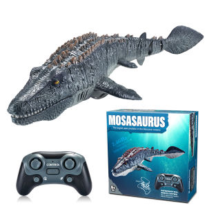 2.4G Remote Control Dinosaur Boat RC Mosasaurus Dinosaur Pool Water Outdoor Toys for Boys and Girls Kids Birthday Gifts