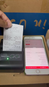 Máy in hóa đơn bluetooth in ứng dụng Viettelpay pro đại lý bán hàng S