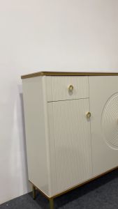 Acero Furniture - Rak Sepatu Marmer 3 Pintu Shoe Cabinet SC-2036
