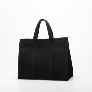 Simple Canvas Bag Womens Handbag Office Commuting Outing Briefcase Handheld LOGO Storage Neutral Tote Bag for Youth